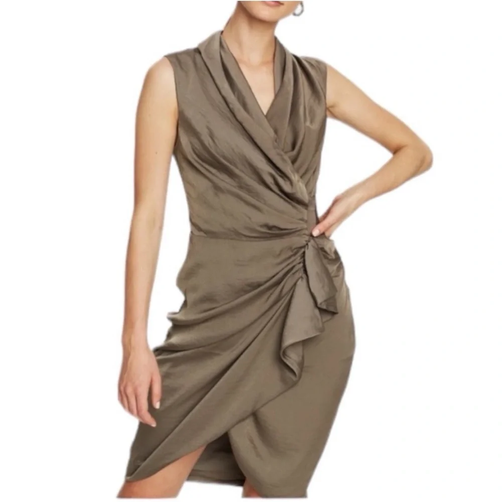all saints ruched dress ALL SAINTS SPITALFIELDS ruched dress